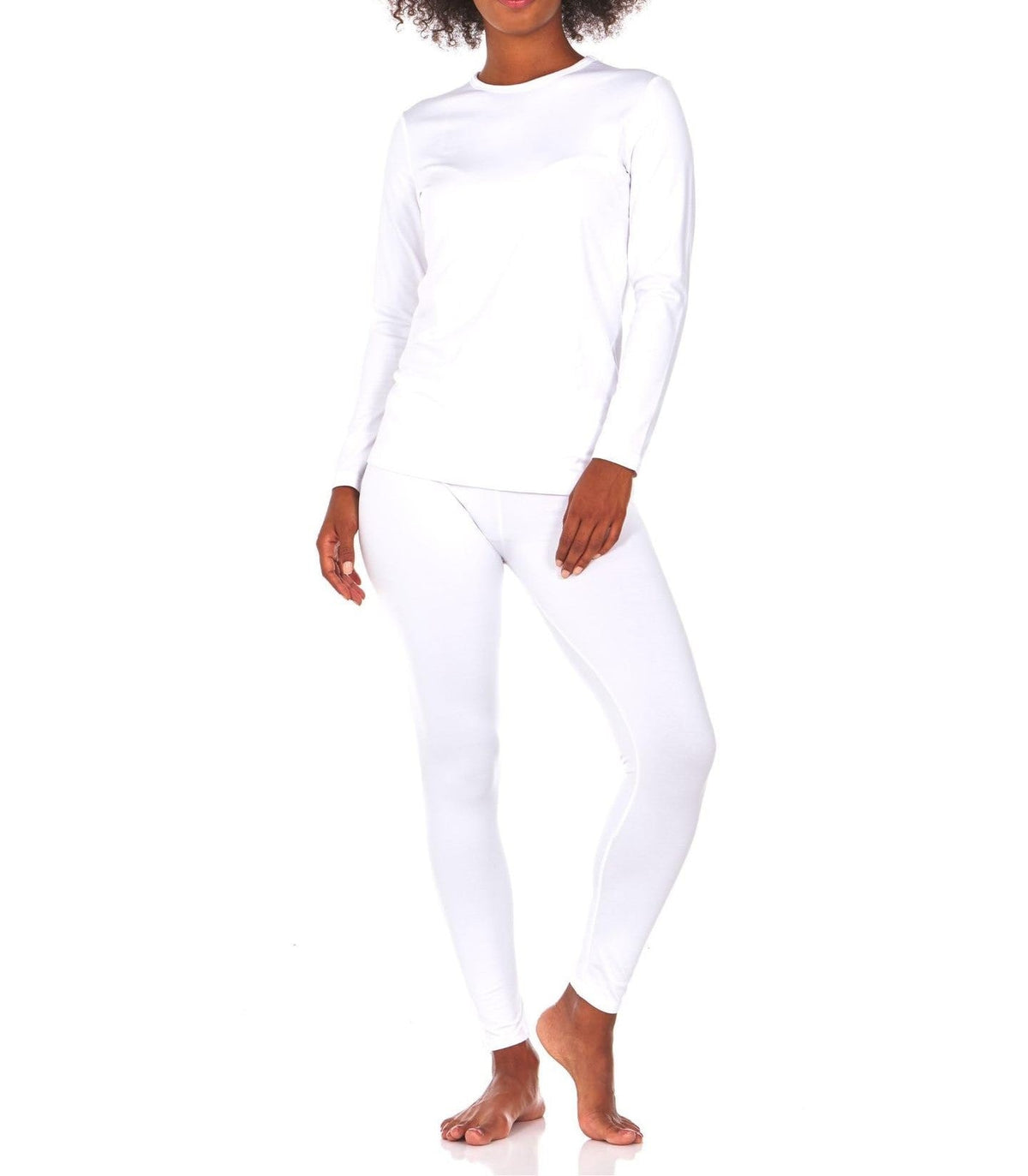 Ralo Collection Women’s Thermal Underwear Set – Solid Color Long Sleeve Top & Leggings - RALO COLLECTION STUDIO