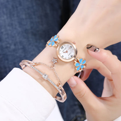 Women's Bracelet Watch Flower Disk Two-piece Bracelet Set - RALO COLLECTION STUDIO