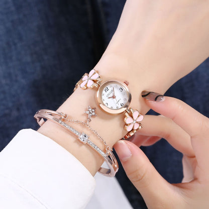 Women's Bracelet Watch Flower Disk Two-piece Bracelet Set - RALO COLLECTION STUDIO