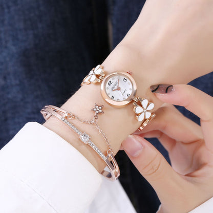 Women's Bracelet Watch Flower Disk Two-piece Bracelet Set - RALO COLLECTION STUDIO