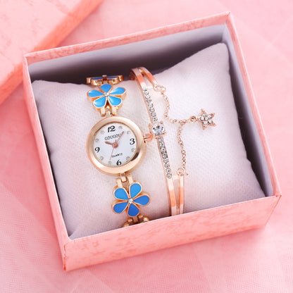 Women's Bracelet Watch Flower Disk Two-piece Bracelet Set - RALO COLLECTION STUDIO