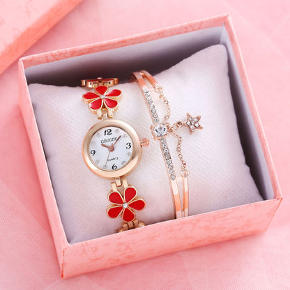 Women's Bracelet Watch Flower Disk Two-piece Bracelet Set - RALO COLLECTION STUDIO
