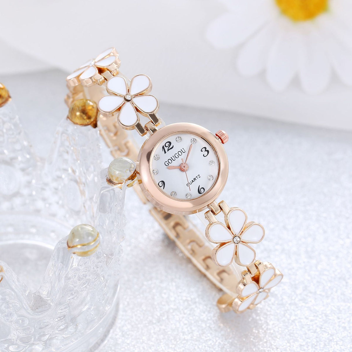Women's Bracelet Watch Flower Disk Two-piece Bracelet Set - RALO COLLECTION STUDIO