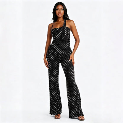 Ralo Women’s Polka Dot Tank Top & Full-Length Pants Set - RALO COLLECTION STUDIO