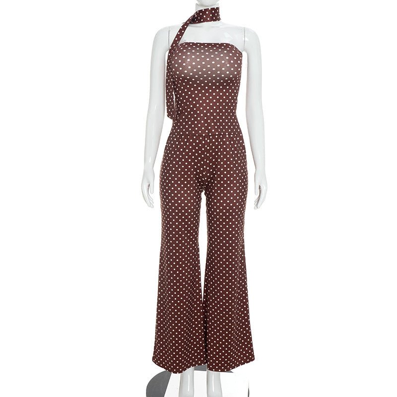 Ralo Women’s Polka Dot Tank Top & Full-Length Pants Set - RALO COLLECTION STUDIO