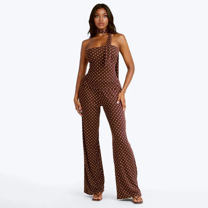 Ralo Women’s Polka Dot Tank Top & Full-Length Pants Set - RALO COLLECTION STUDIO