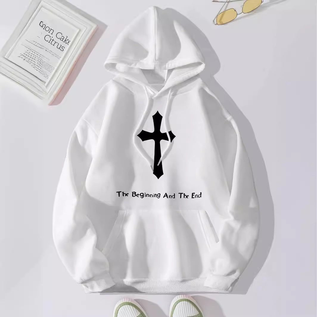 Women's Fashion Casual Letter Jesus Print Hoodie - RALO COLLECTION STUDIO