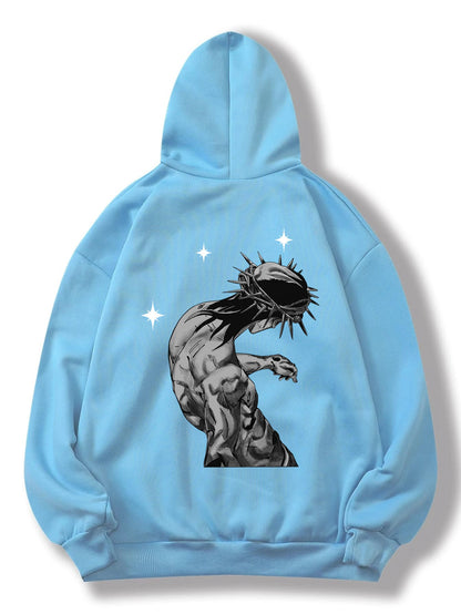 Women's Fashion Casual Letter Jesus Print Hoodie - RALO COLLECTION STUDIO