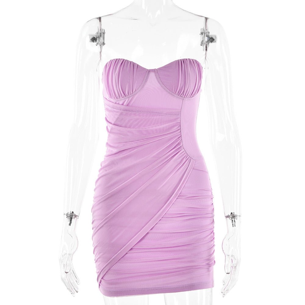 Women's Fashion Off-neck Tube Top Dress - RALO COLLECTION STUDIO