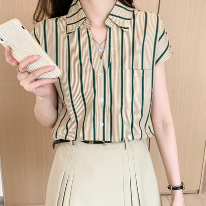 Women's Lapel Cardigan Shirt Bottoming Shirt - RALO COLLECTION STUDIO