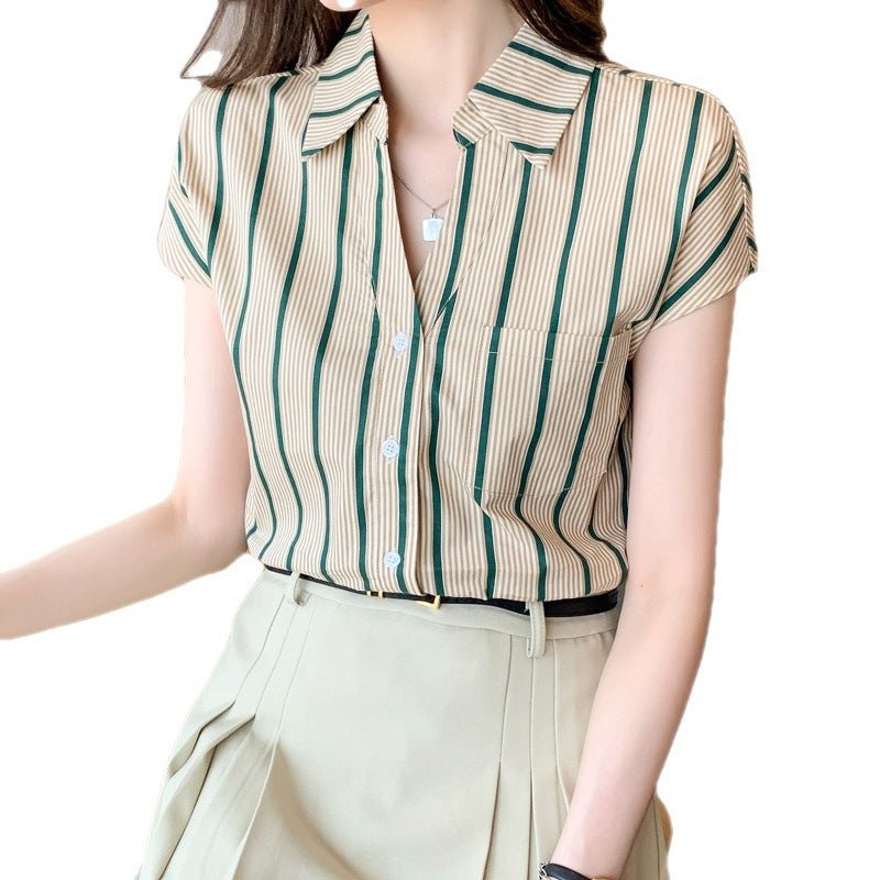 Women's Lapel Cardigan Shirt Bottoming Shirt - RALO COLLECTION STUDIO