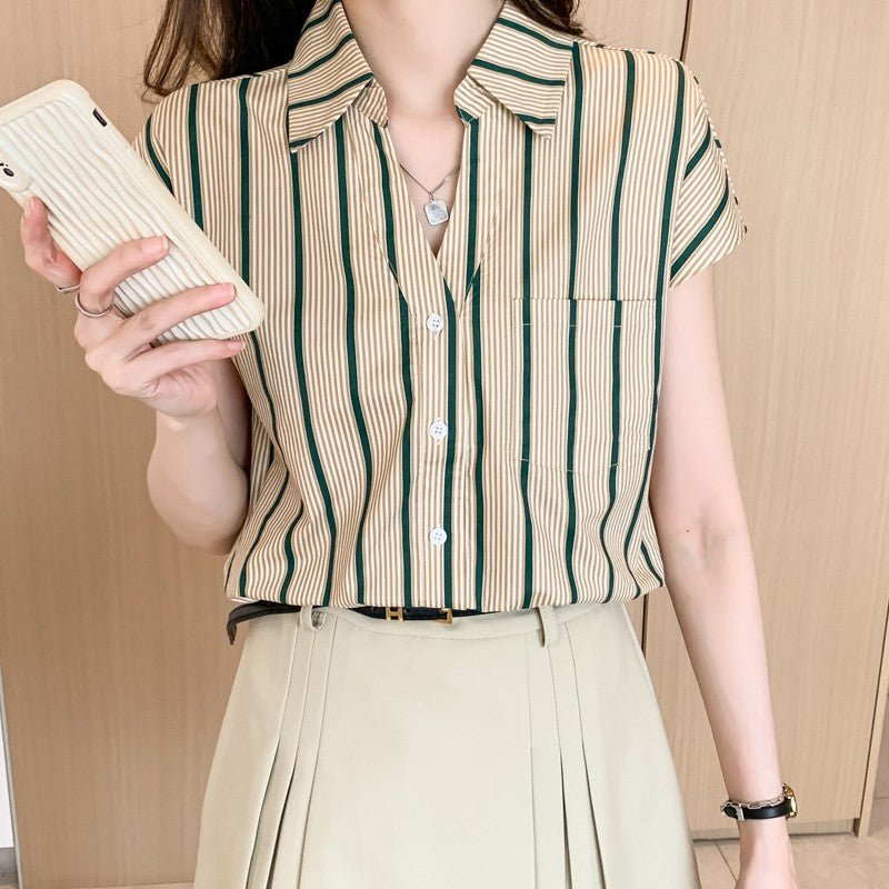 Women's Lapel Cardigan Shirt Bottoming Shirt - RALO COLLECTION STUDIO