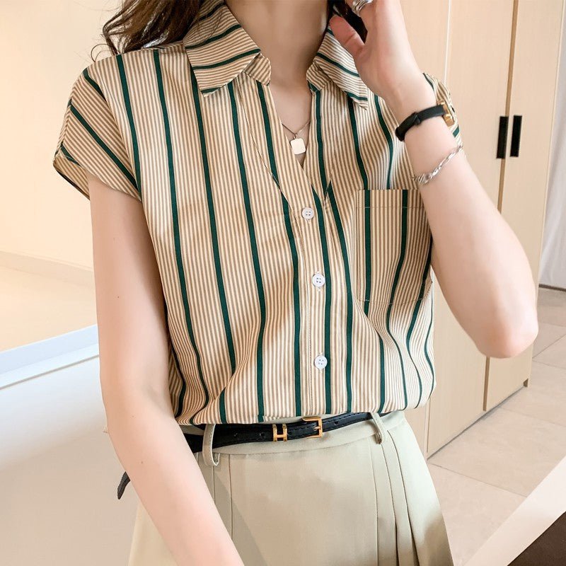 Women's Lapel Cardigan Shirt Bottoming Shirt - RALO COLLECTION STUDIO