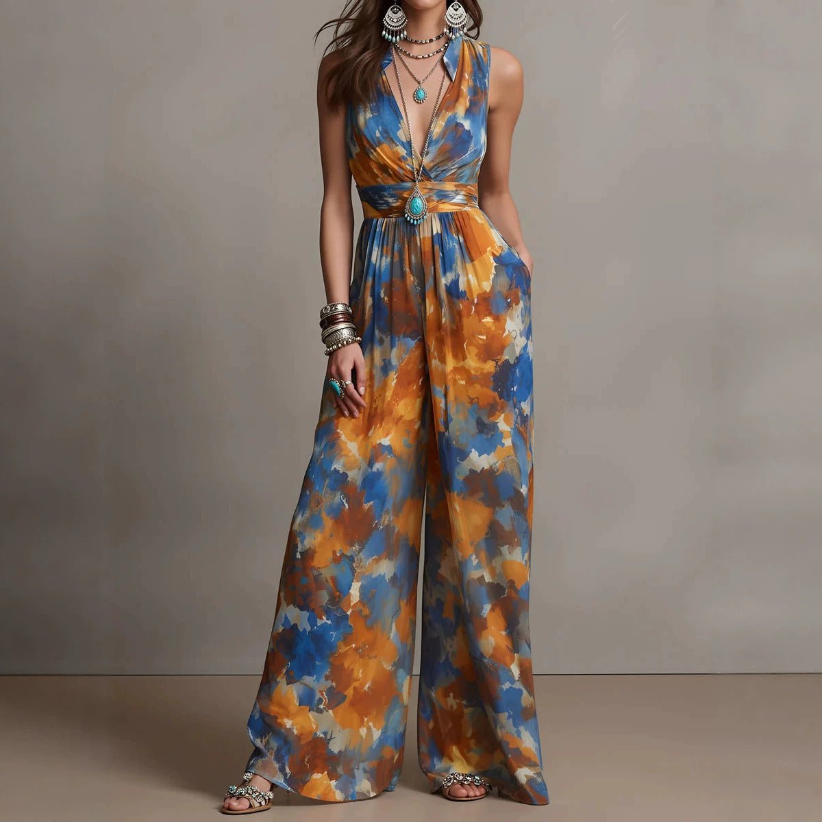 RALLO Women’s Fashion Waist-Cinching Jumpsuit - RALO COLLECTION STUDIO