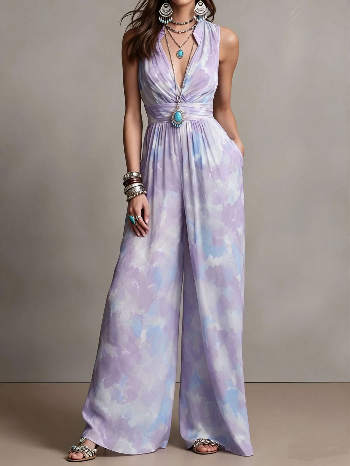 RALLO Women’s Fashion Waist-Cinching Jumpsuit - RALO COLLECTION STUDIO