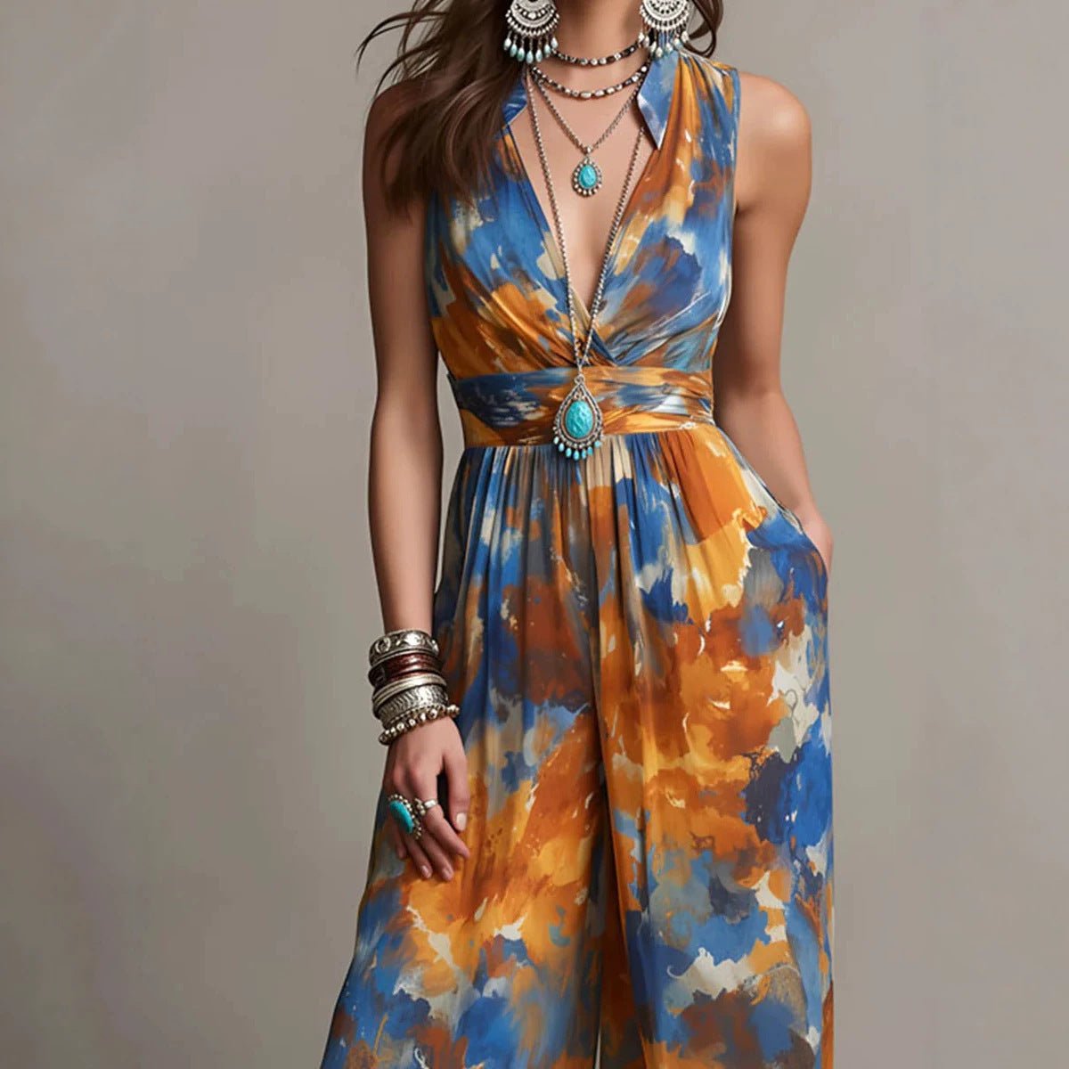 RALLO Women’s Fashion Waist-Cinching Jumpsuit - RALO COLLECTION STUDIO