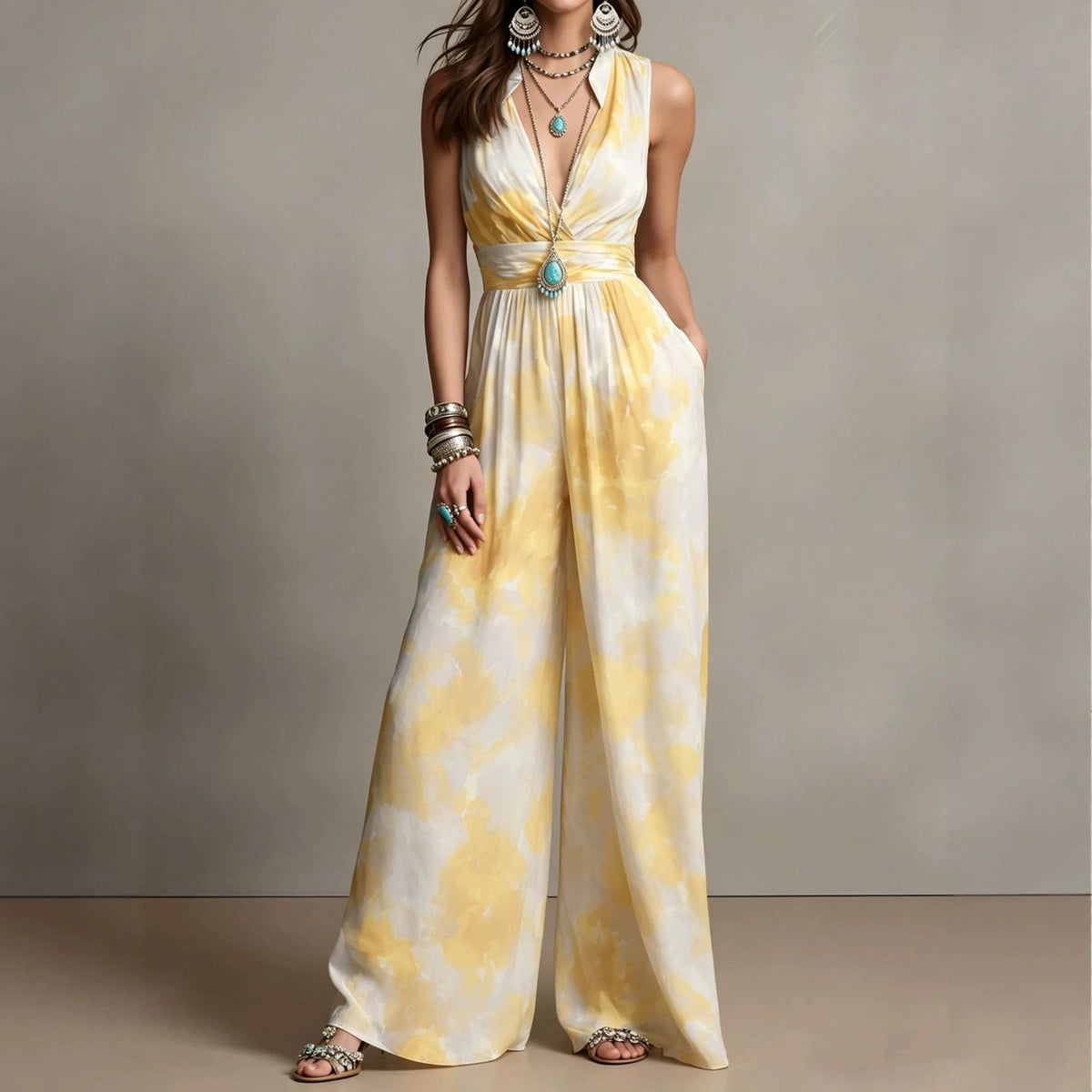RALLO Women’s Fashion Waist-Cinching Jumpsuit - RALO COLLECTION STUDIO