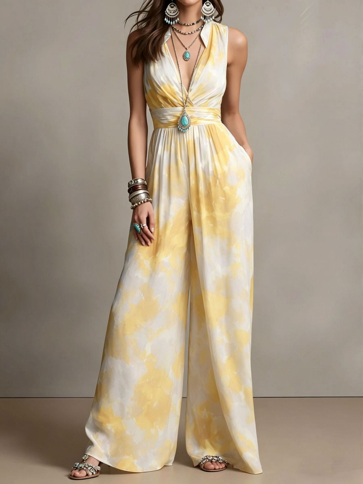 RALLO Women’s Fashion Waist-Cinching Jumpsuit - RALO COLLECTION STUDIO