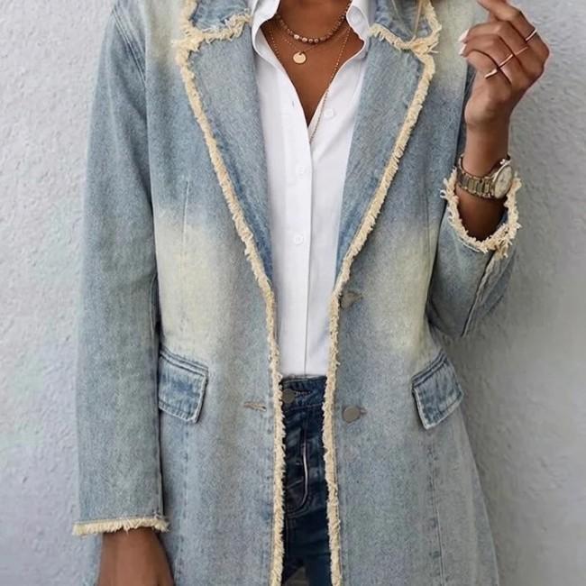 Women's American Vintage Spring and Autumn Denim Jacket Ralo Collection - RALO COLLECTION STUDIO