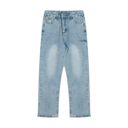Women's Retro Loose High Waist Slit Jeans - RALO COLLECTION STUDIO