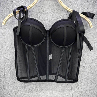 Womens Sexy Strapless Bandeau With Waist-cinching Straps - RALO COLLECTION STUDIO