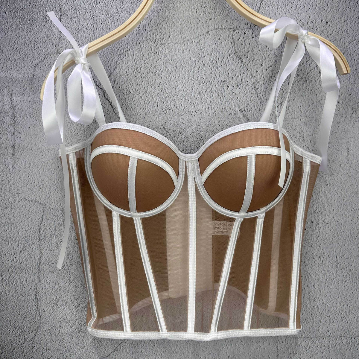 Womens Sexy Strapless Bandeau With Waist-cinching Straps - RALO COLLECTION STUDIO