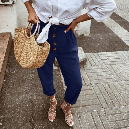 Women's Vintage Loose High Waist Casual Pants - RALO COLLECTION STUDIO