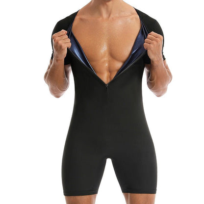 RALO Zippered Short-Sleeve Cycling Fitness & Yoga Jumpsuit - RALO COLLECTION STUDIO