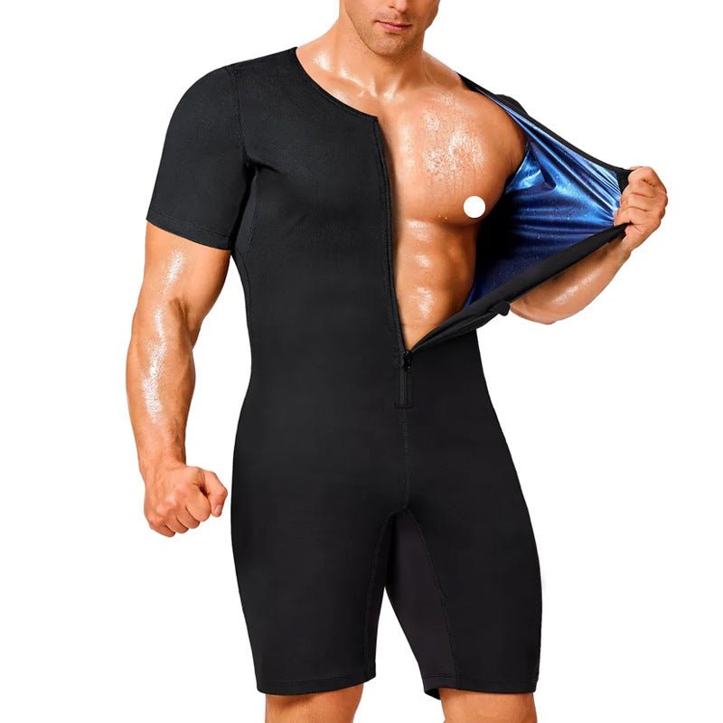 RALO Zippered Short-Sleeve Cycling Fitness & Yoga Jumpsuit - RALO COLLECTION STUDIO