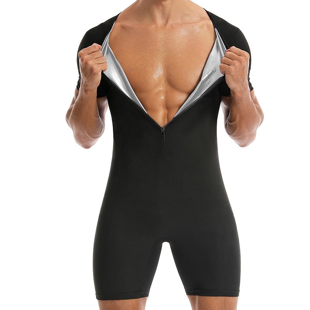 RALO Zippered Short-Sleeve Cycling Fitness & Yoga Jumpsuit - RALO COLLECTION STUDIO